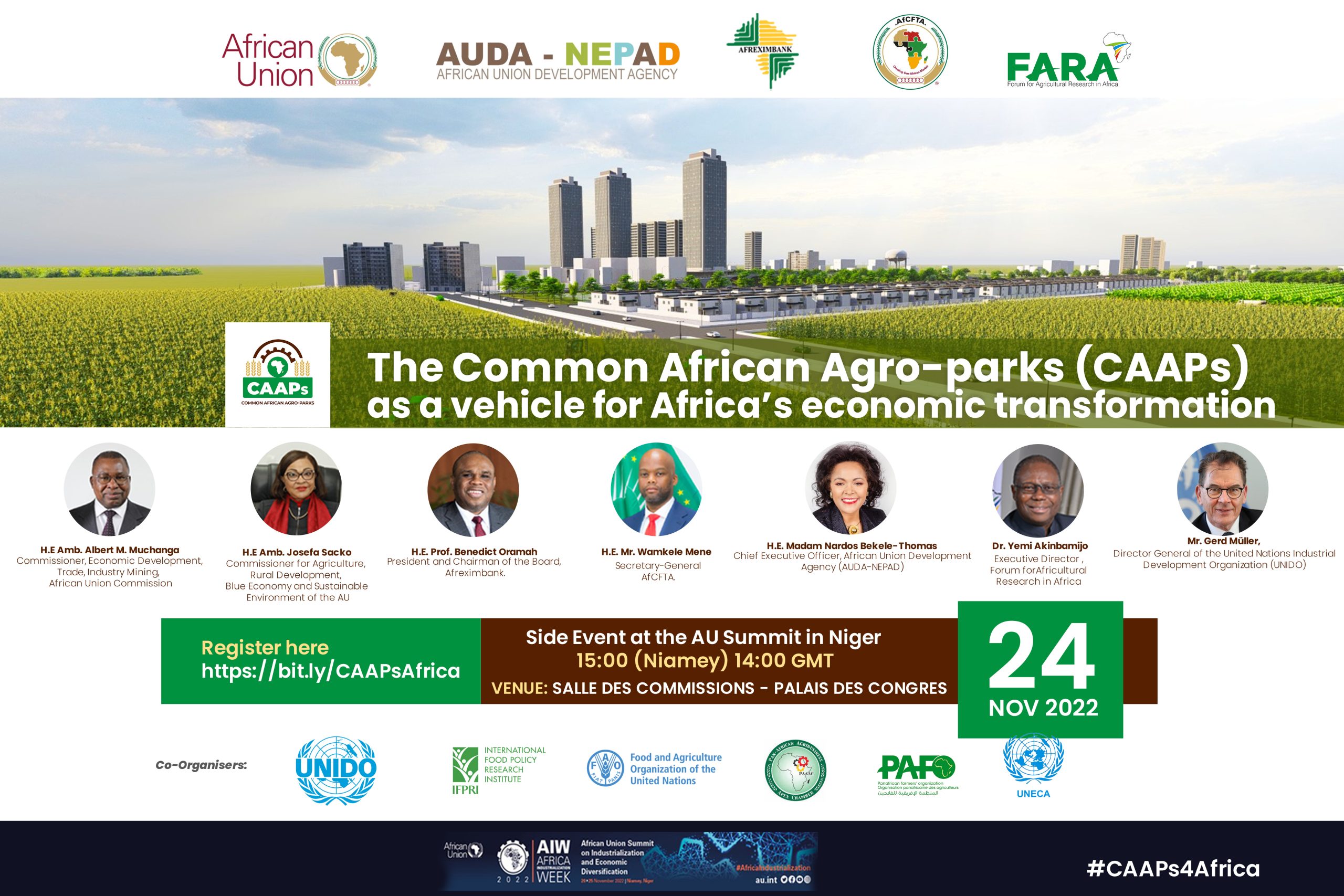 The Common African Agro-parks (CAAPs) as vehicle for Africa’s Economic Transformation