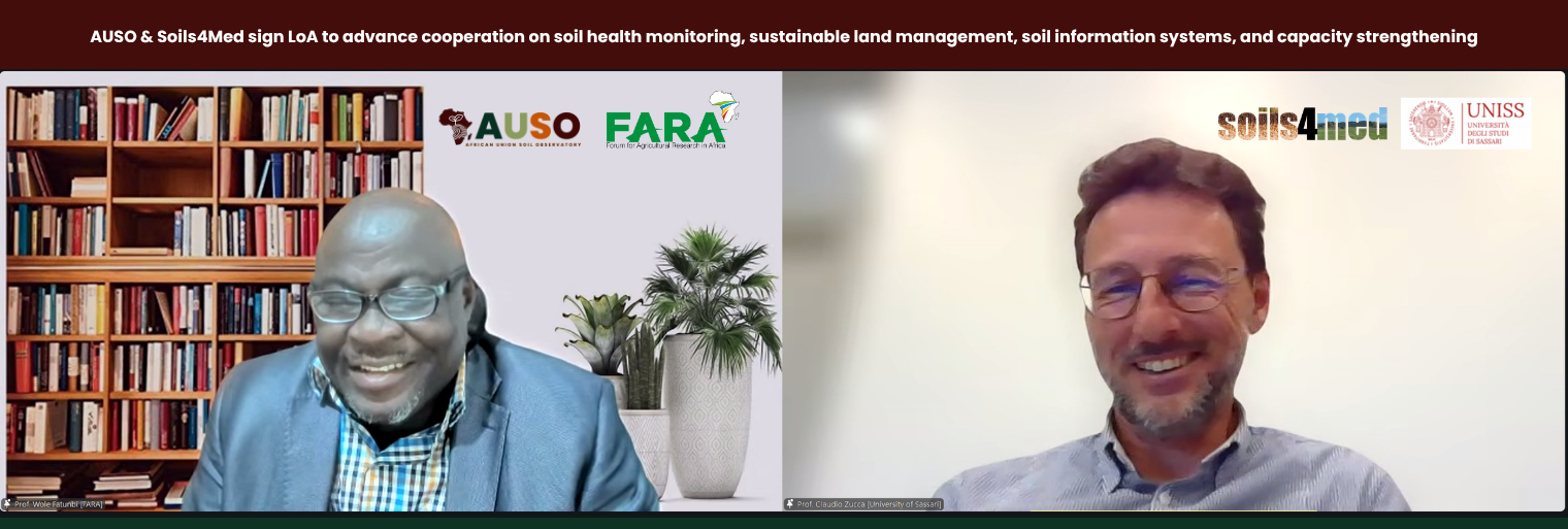 L’AUSO et le SOILS4MED nouent un partenariat pour promouvoir la santé des sols en Afrique et dans la région méditerranéenne